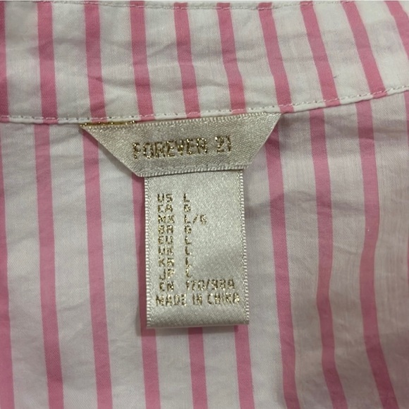 Pretty Forever 21 white/pink blouse 👚 - Picture 5 of 5